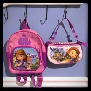 Backpack and purse set